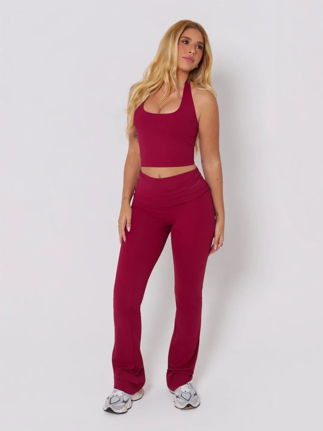 Calça Flare Fold Valentino