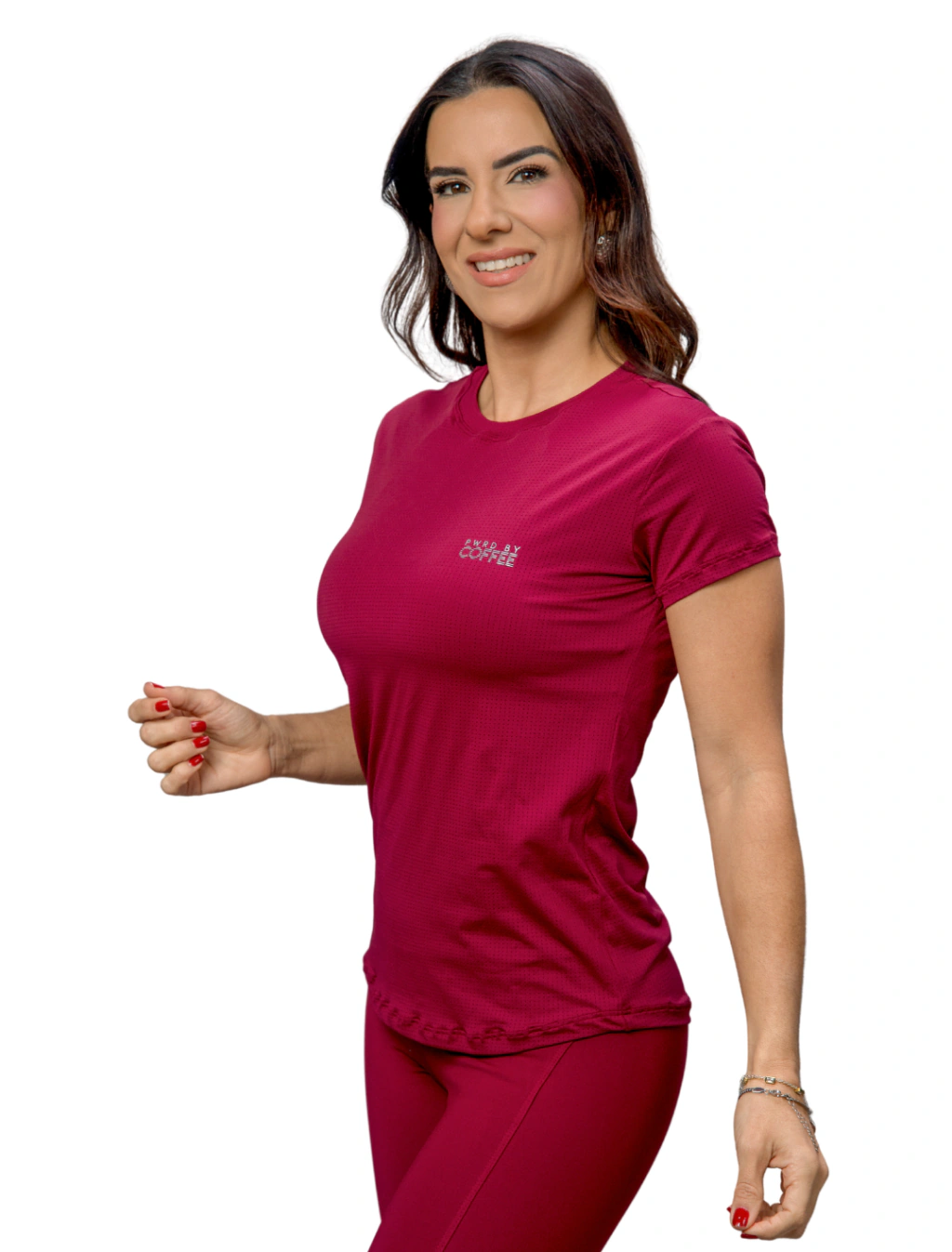 CAMISETA BABYLOOK ROUGE C/ PRATA
