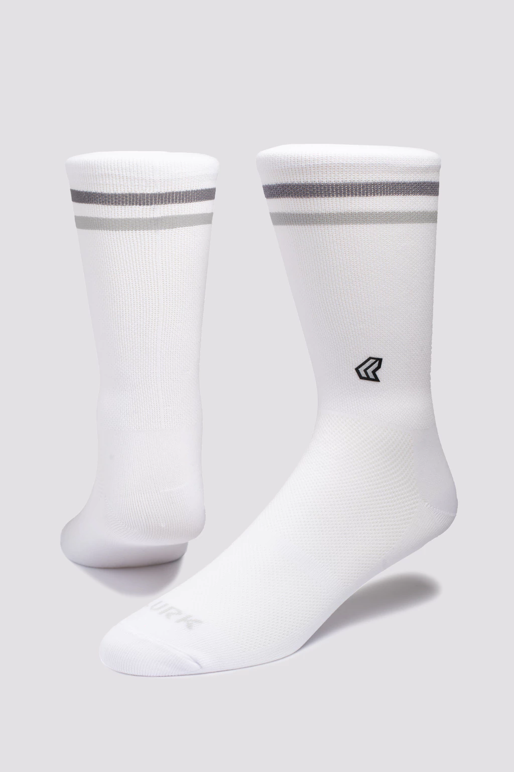 Meia Performance Duo Branco/Cinza Lurk