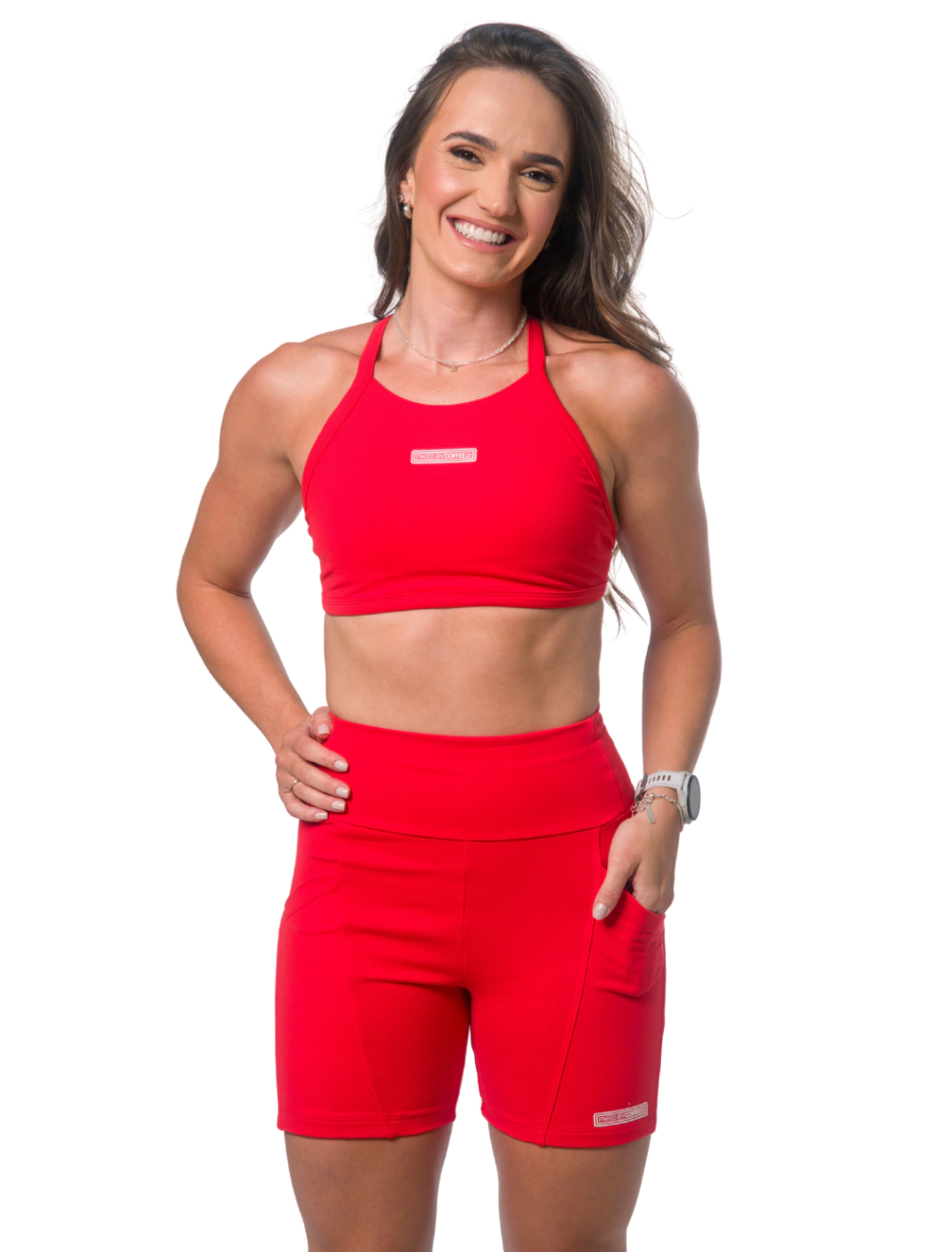 SHORTS BEL C/ BOLSO VERMELHO ASIA