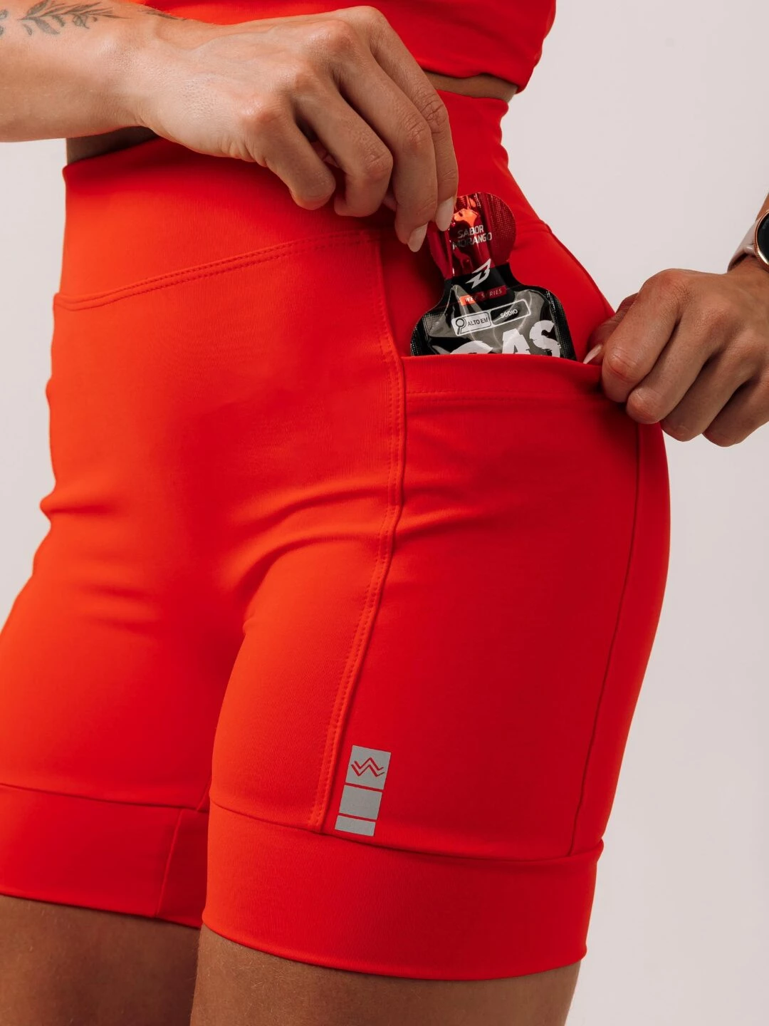 Short Pace Barrado Red Sunset