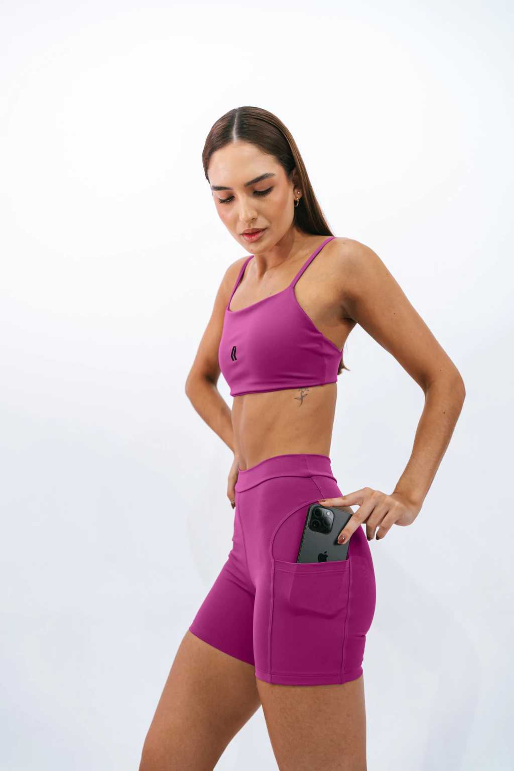 Shorts Slim Fucsia
